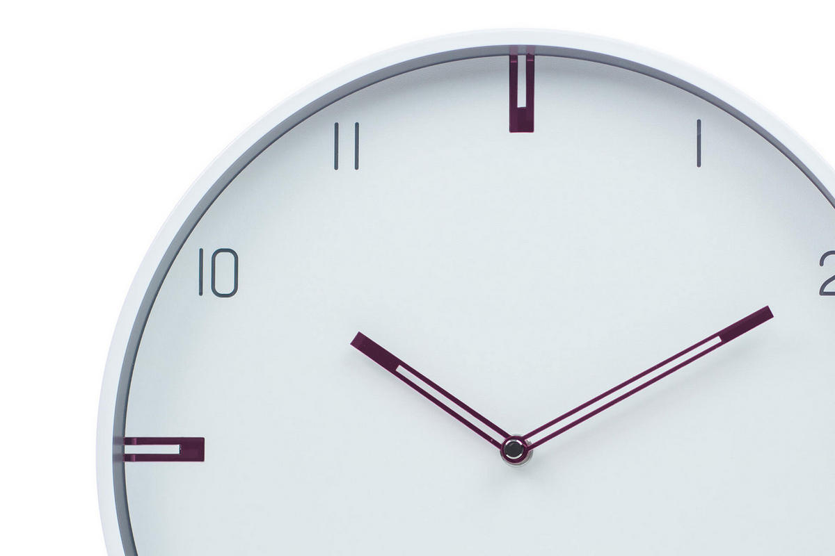 WANDUHR Design Weiß 31/31 cm - Weiß, Holzwerkstoff (1.16/30.5/4cm) - ONZENO
