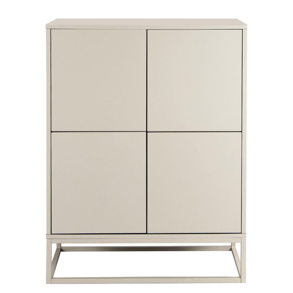 HIGHBOARD - Kaschmir, Holzwerkstoff/Metall (80/110/40cm) - home24