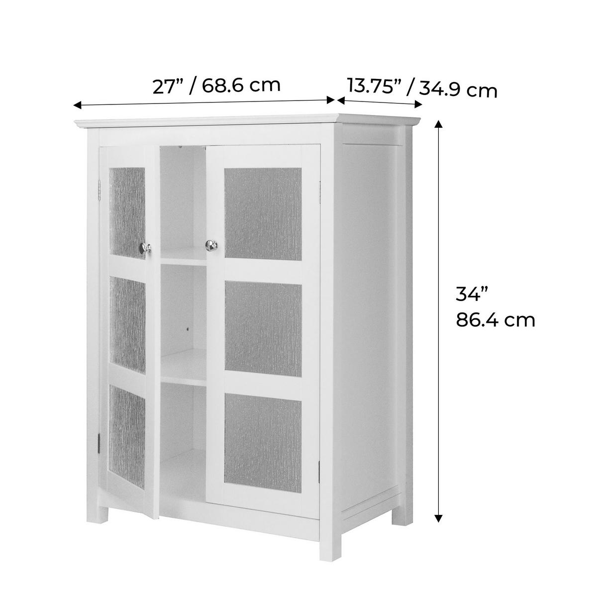 SCHRANK Weiß - Weiß, Holzwerkstoff (34.9/86.4/86.4cm) - Teamson Home