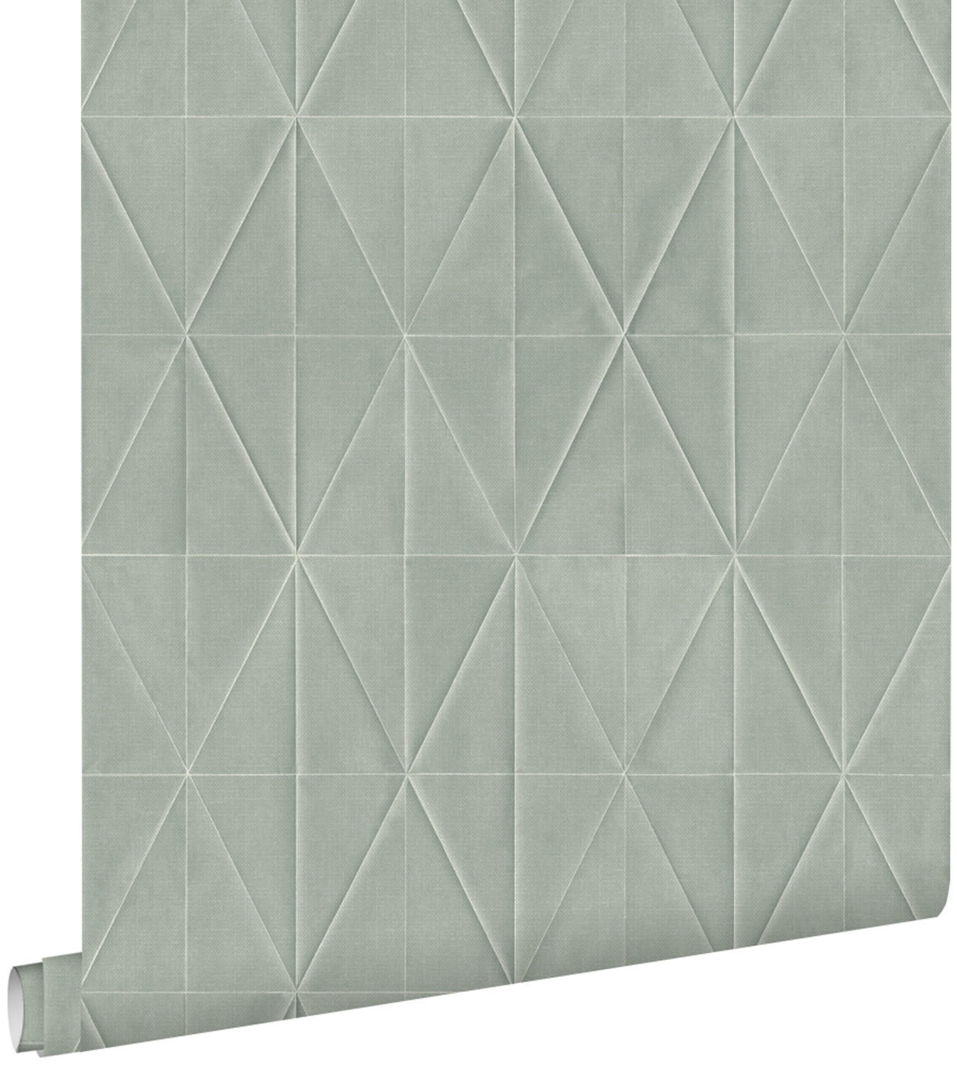 TAPETE Origami-Muster 53 cm x 10.05 m - Grau, Papier (53/1000cm) - ESTAhome