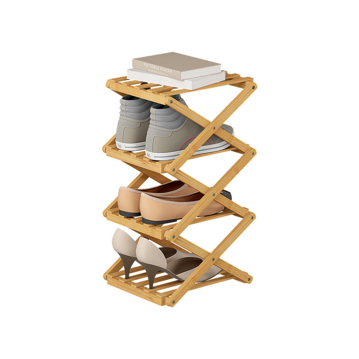 BOTNÍK Ziggy Bambus - zelená barva, kompozitní dřevo (26/52/26.5cm) - Vicco