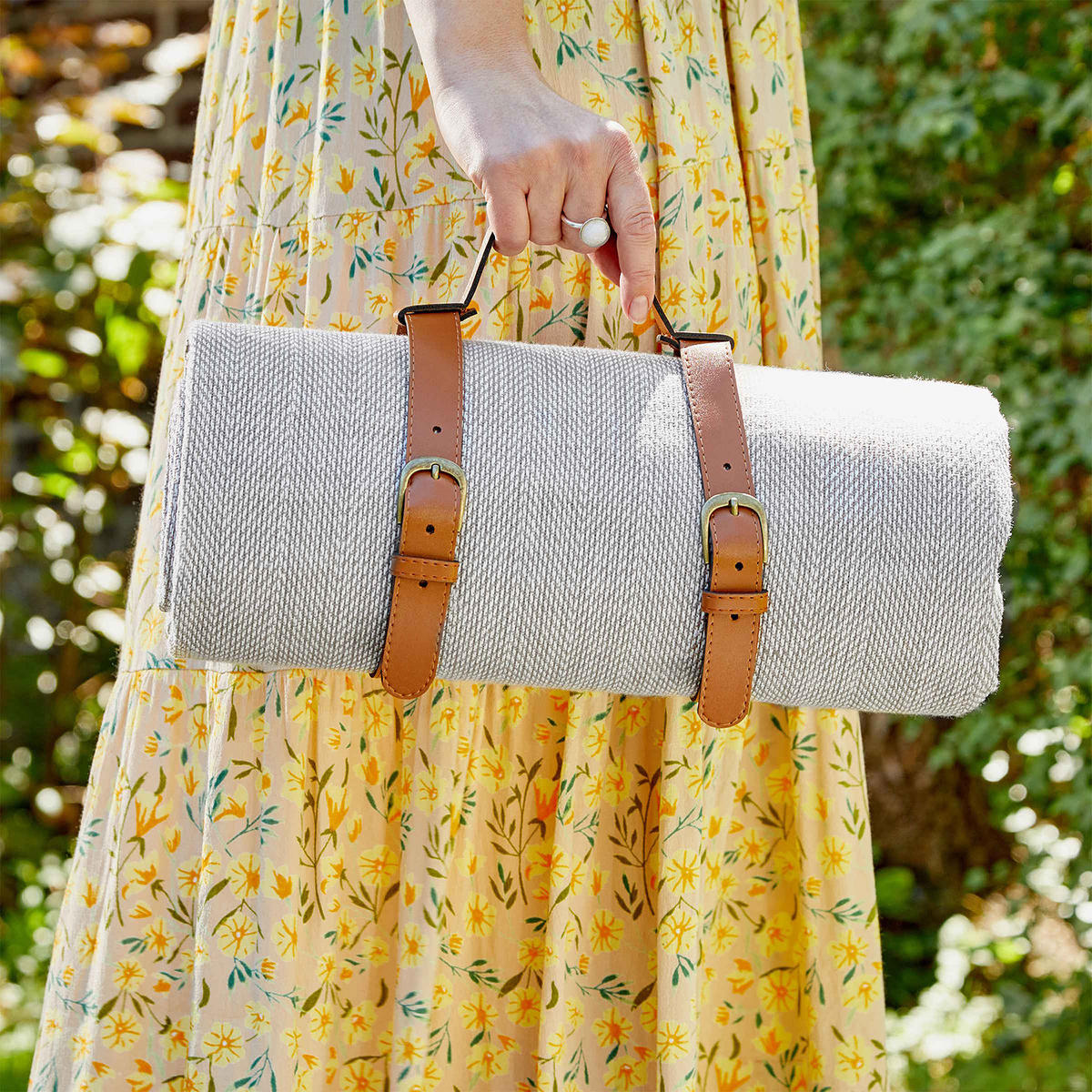 PICKNICKDECKE Wanderlust - Taupe, Textil (200/150cm) - Butlers