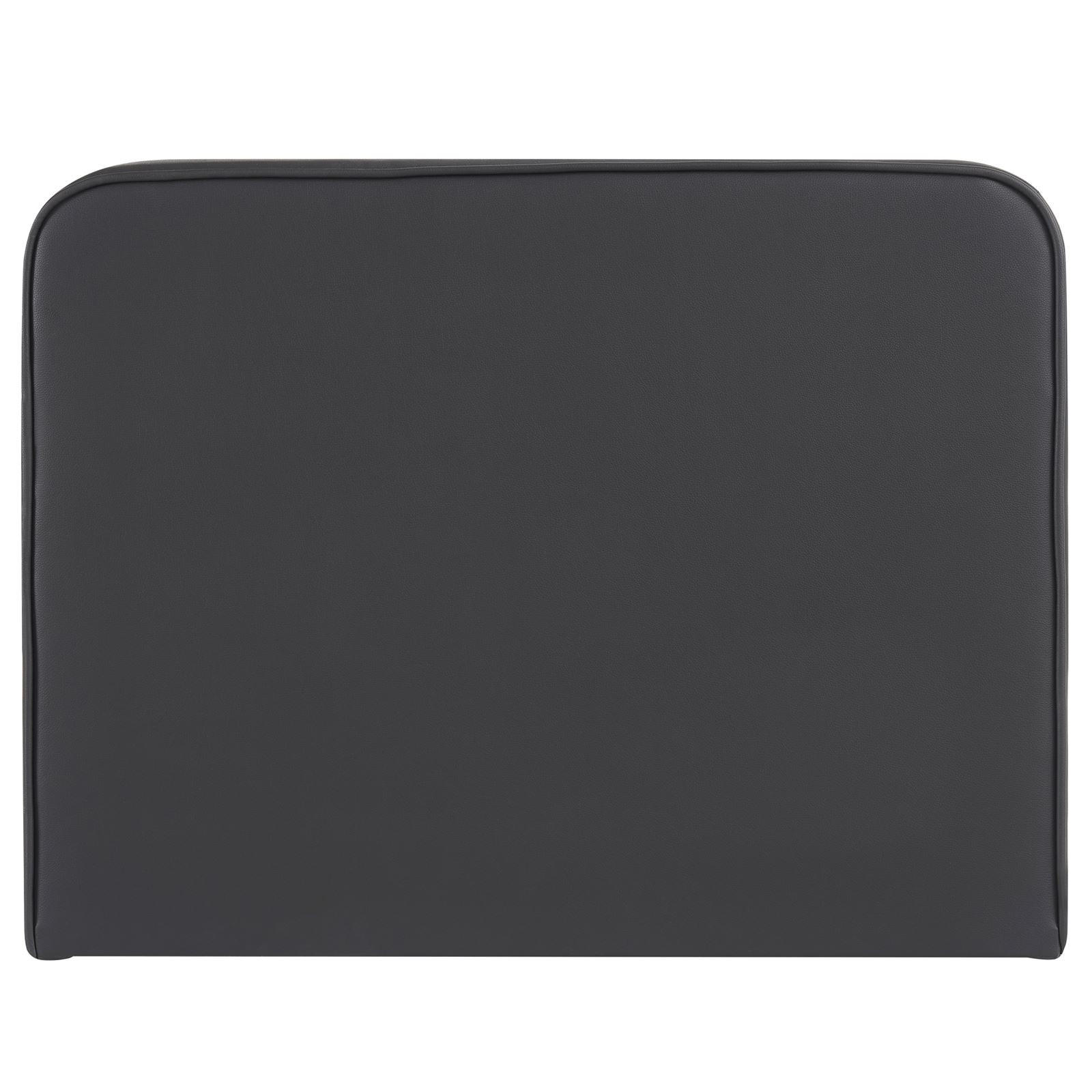 KOPFTEIL ARIELA 90X190 CM - Schwarz, Textil (90/68/6cm) - IDIMEX