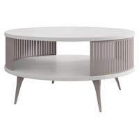COUCHTISCH Roenni Cashmere - Kaschmir/Weiß, Holzwerkstoff/Metall (75/75/30cm) - MIRJAN24
