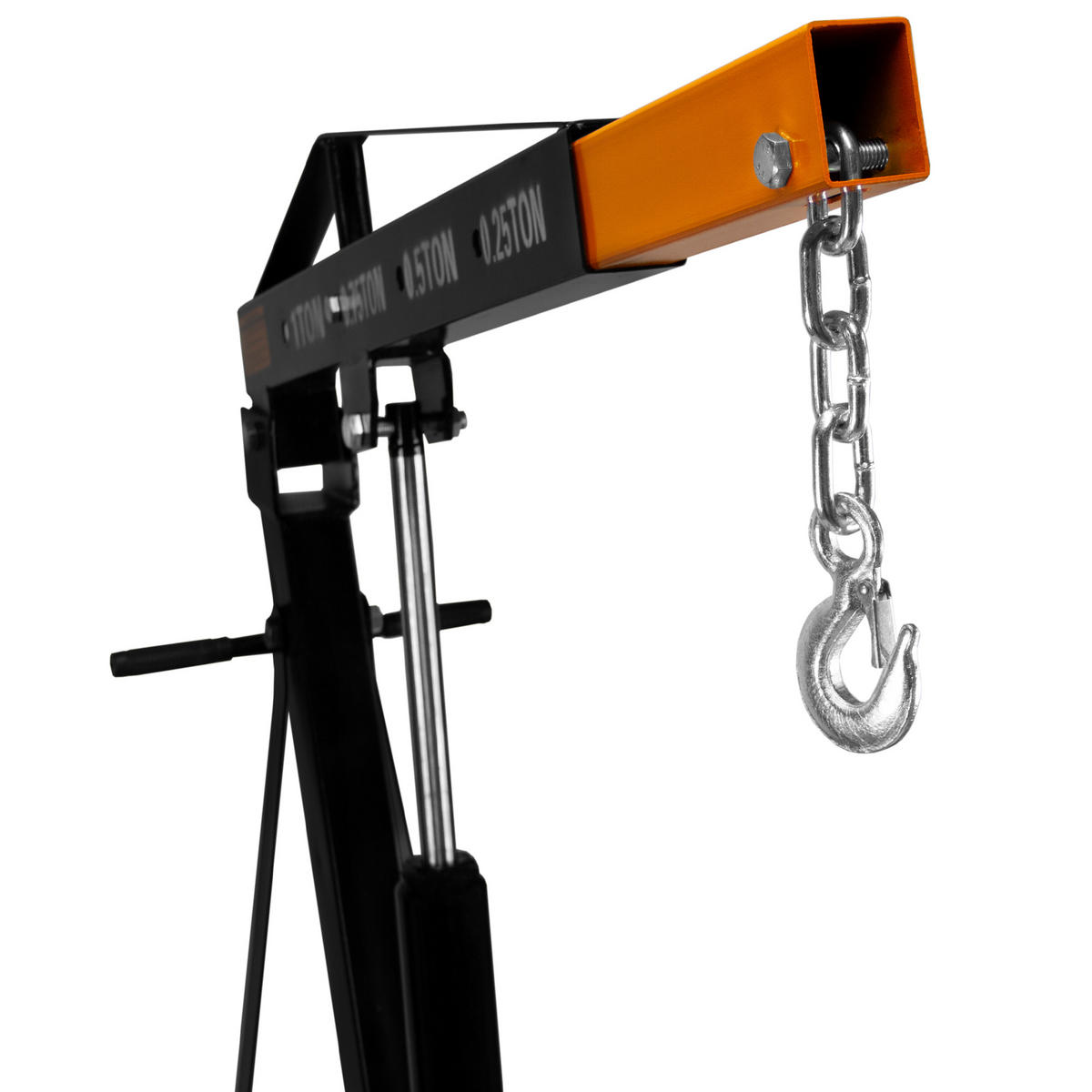 WERKSTATTKRAN MOTORKRAN 1000kg - Schwarz, Metall (150/93/155cm) - Monstershop