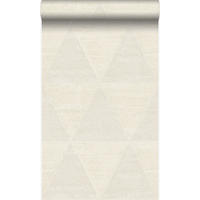 TAPETE verwitterte Metalldreiecke 53 cm x 10.05 m - Beige, Papier (53/1000cm) - Origin Wallcoverings