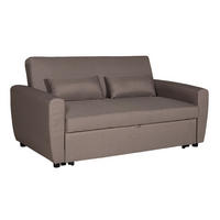 SCHLAFSOFA Matt Taupe 2 Plätze - Braun, Textil (93/85/169cm) - Happy Garden