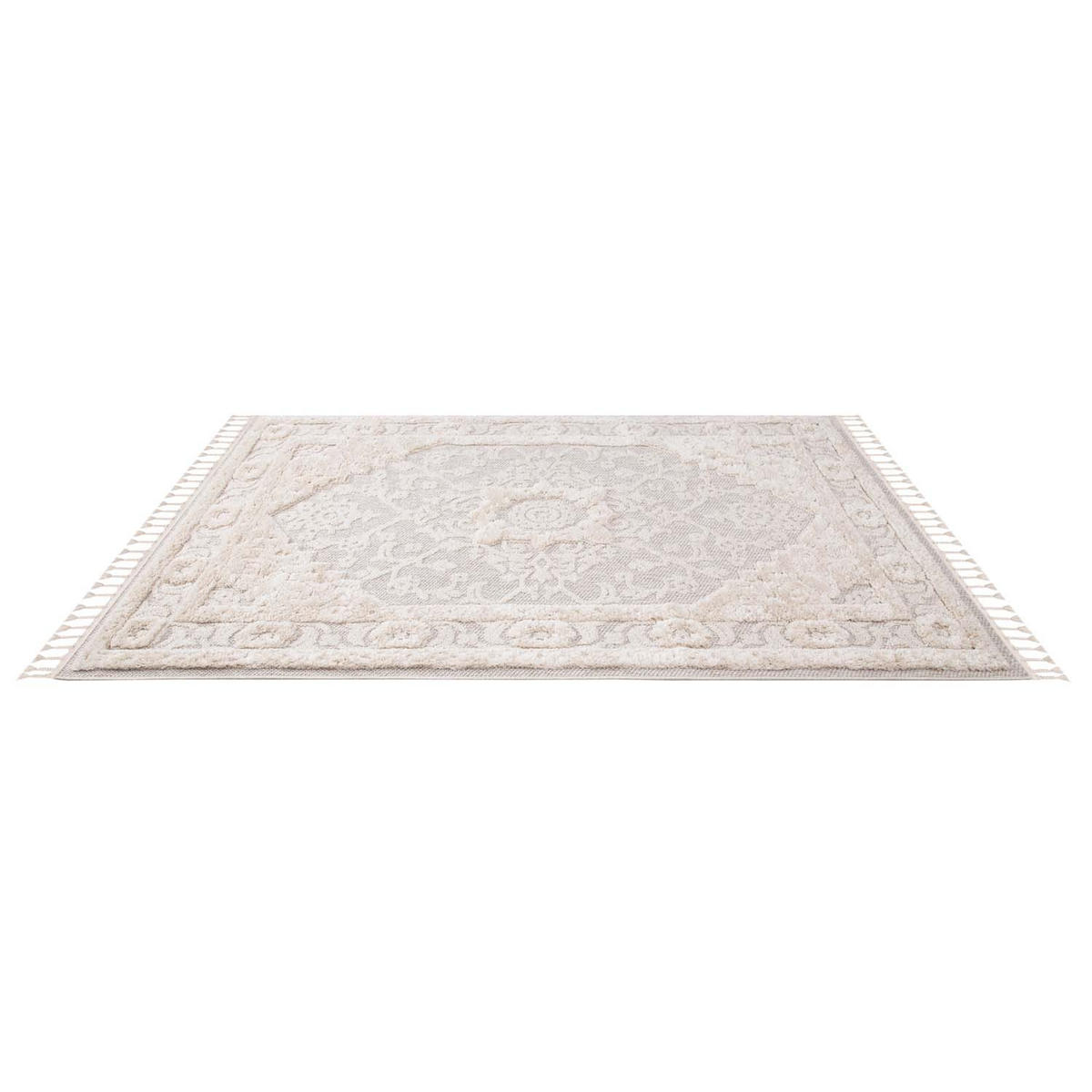 KURZFLOR-TEPPICH Valencia 732 Creme 80x150 cm - Creme, Textil (80/150cm) - carpet city