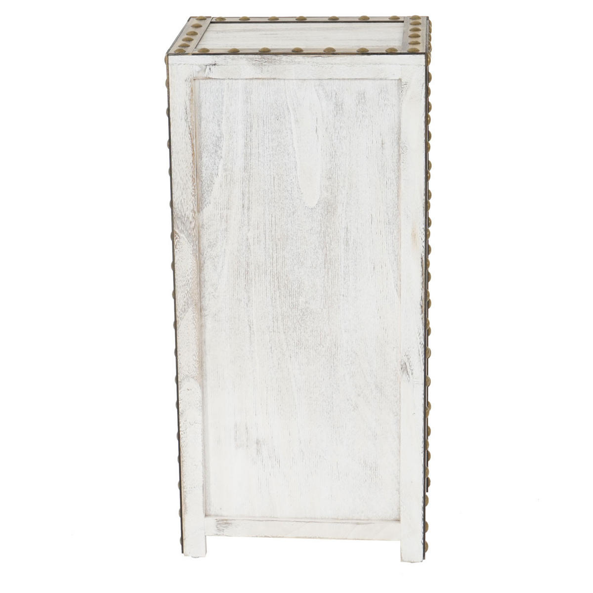KOMMODE 4 SCHUBLADEN SHABBY-LOOK Cremeweiß - Weiß, Holz (33/70/26cm) - MCW