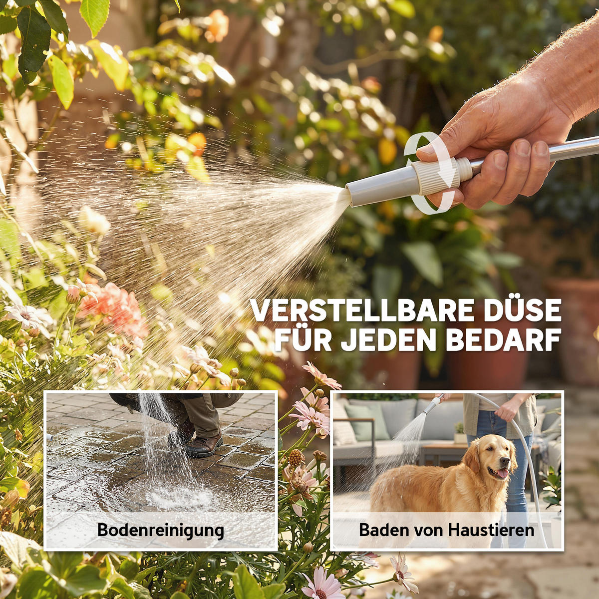 SCHLAUCHWAGEN Kunststoff Grau 45/44/78 cm - Grau, Kunststoff (44/78/45cm) - Outsunny