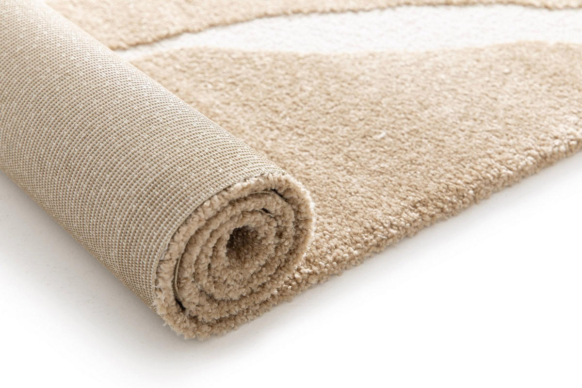 TEPPICH sehr weich mit Relief-Effekt bruin - Braun, Textil (160/230cm) - AFK Living