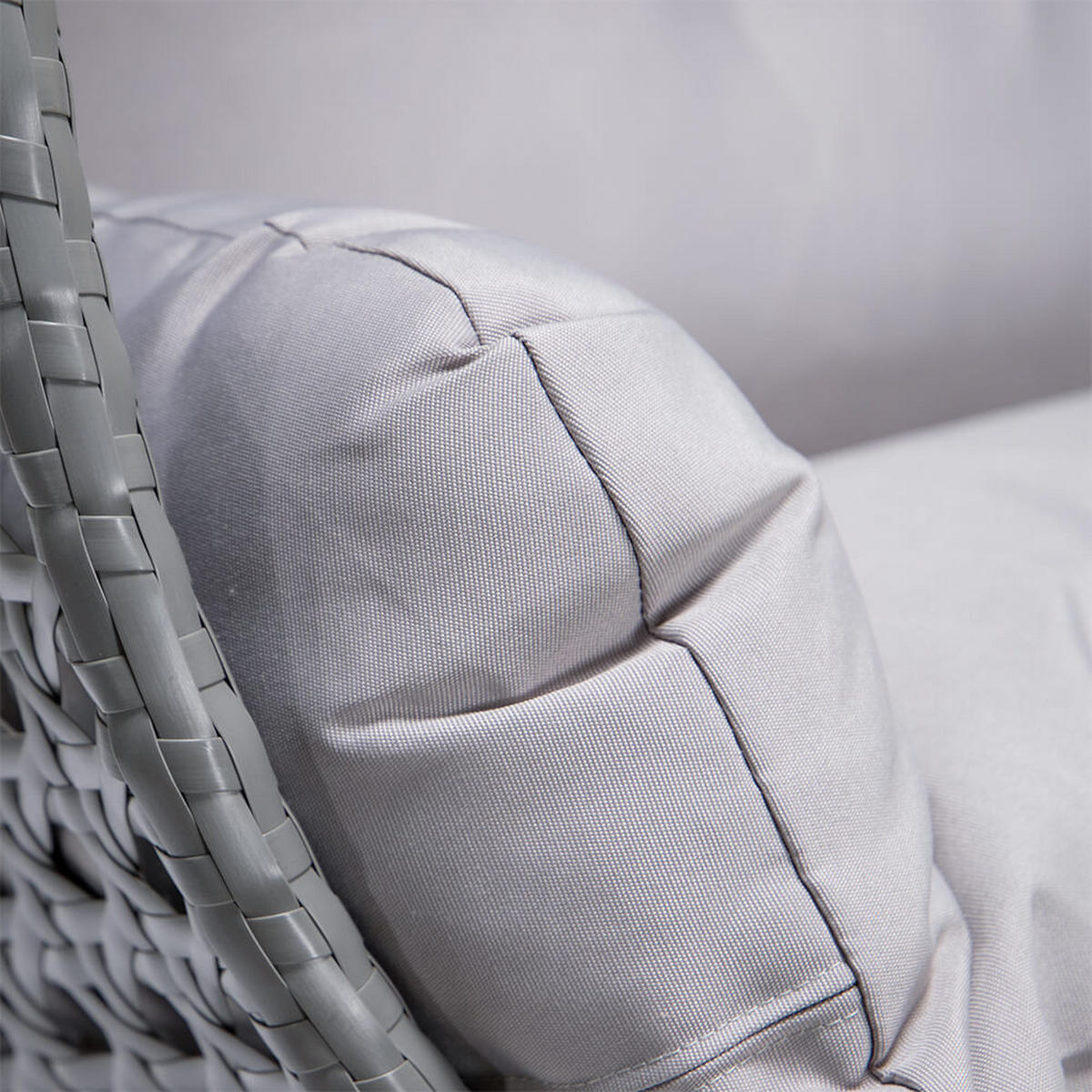 HÄNGESESSEL TWIN - Farbe: Grau, Ausstattung: Pure - Grau, Kunststoff (145/126/74cm) - Home Deluxe