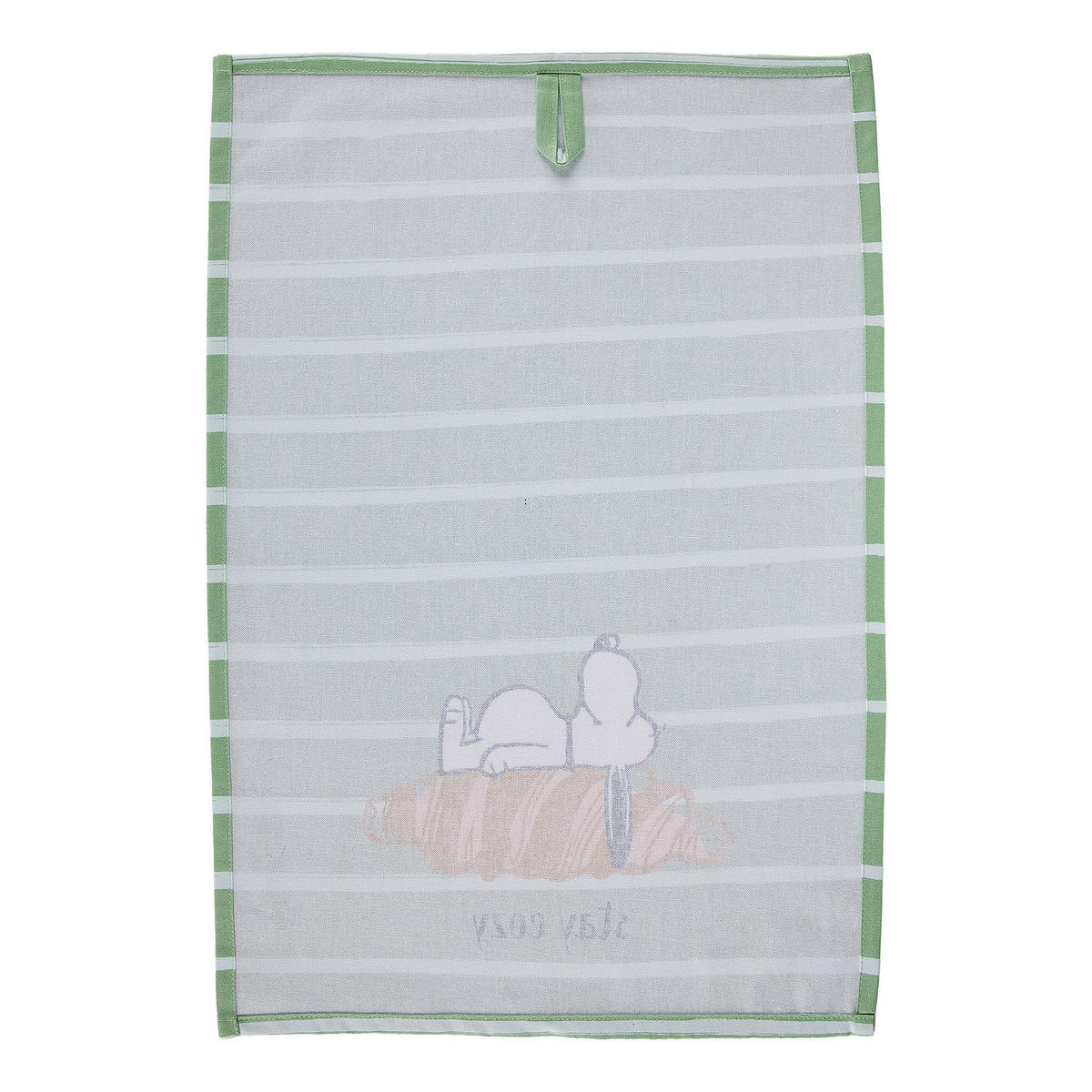 GESCHIRRTUCH Peanuts Stay Cozy - Grün, Textil (38/54cm) - Butlers