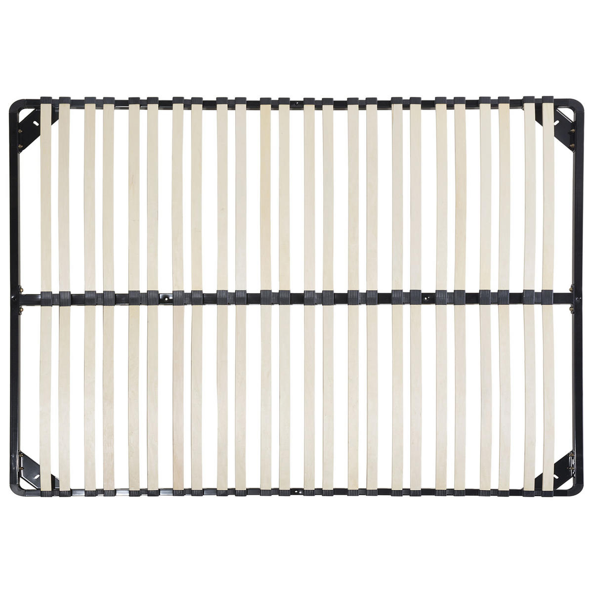 LATTENROST 140x200 cm Schwarz Combourg - Schwarz, Metall (140/9/200cm) - Beliani