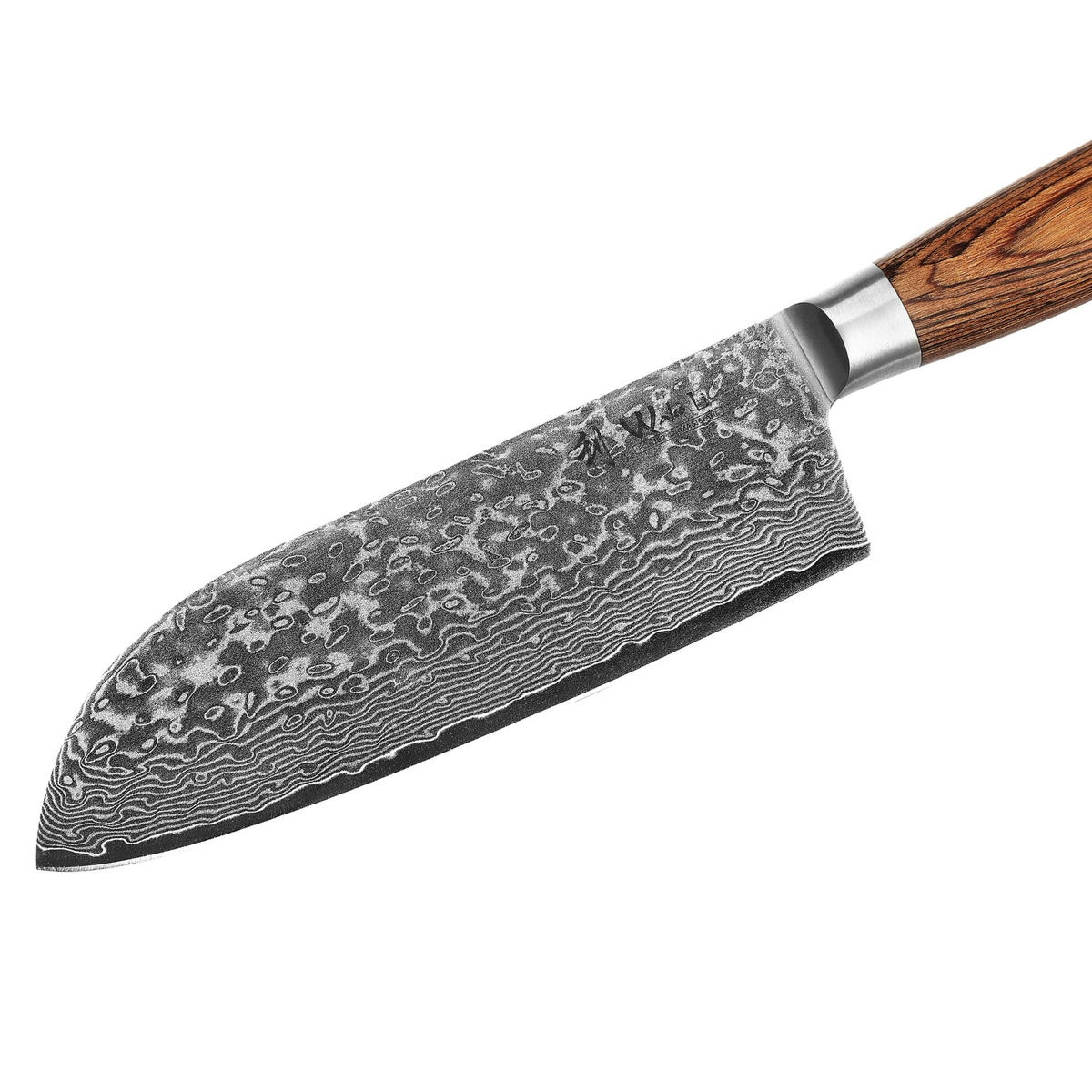 SANTOKUMESSER 17 cm - Braun, Holz/Metall (32cm) - Wakoli