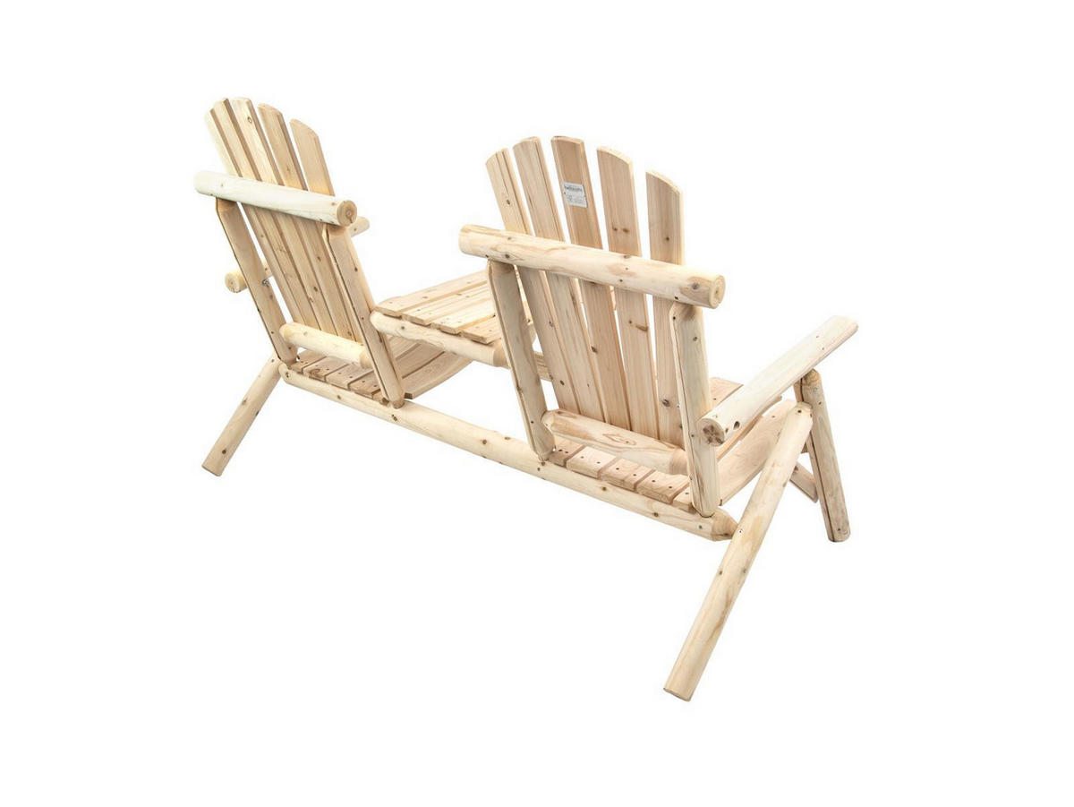 GARTENBANK Timber Tannenholz FSC 100 für 2 Personen - Naturfarben, Kunststoff (80/175/120cm) - Green Spirit