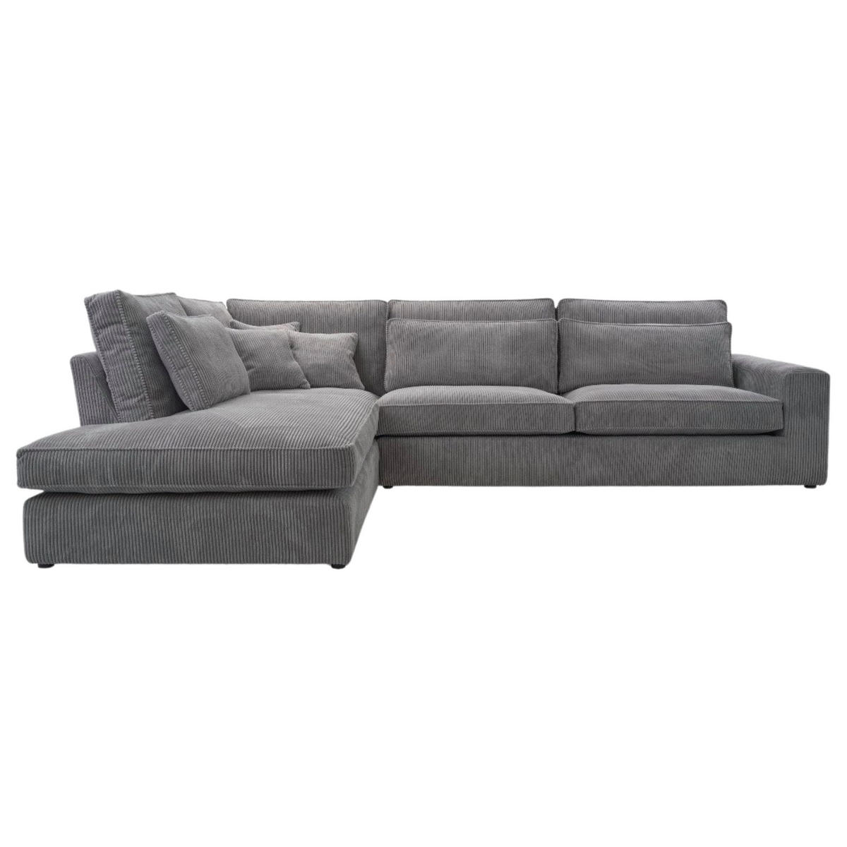 ECKSOFA COMFORTO Links 280 x 224 cm - Dunkelgrau, Textil (224/280cm) - AN-Moebel 4u