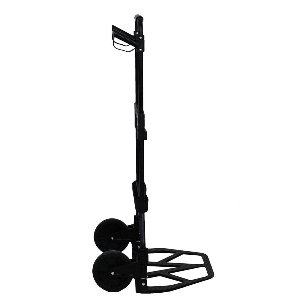 SACKKARRE Elephant klappbar 115x50x53cm Traglast 150kg AluminiumrahmenTRR Fachgummiräder Schwarz - Schwarz, Metall (53/50/115cm) - PROREGAL