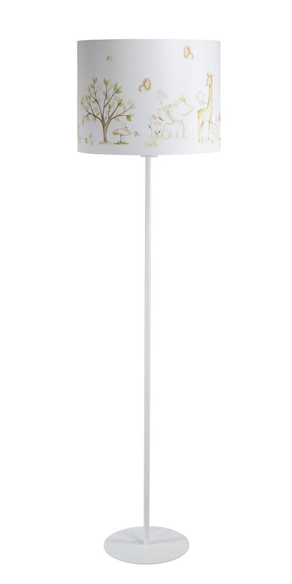 STEHLAMPE Bunt 40/30 cm - Multicolor/Weiß, Kunststoff (30/3.8/30cm) - ONZENO