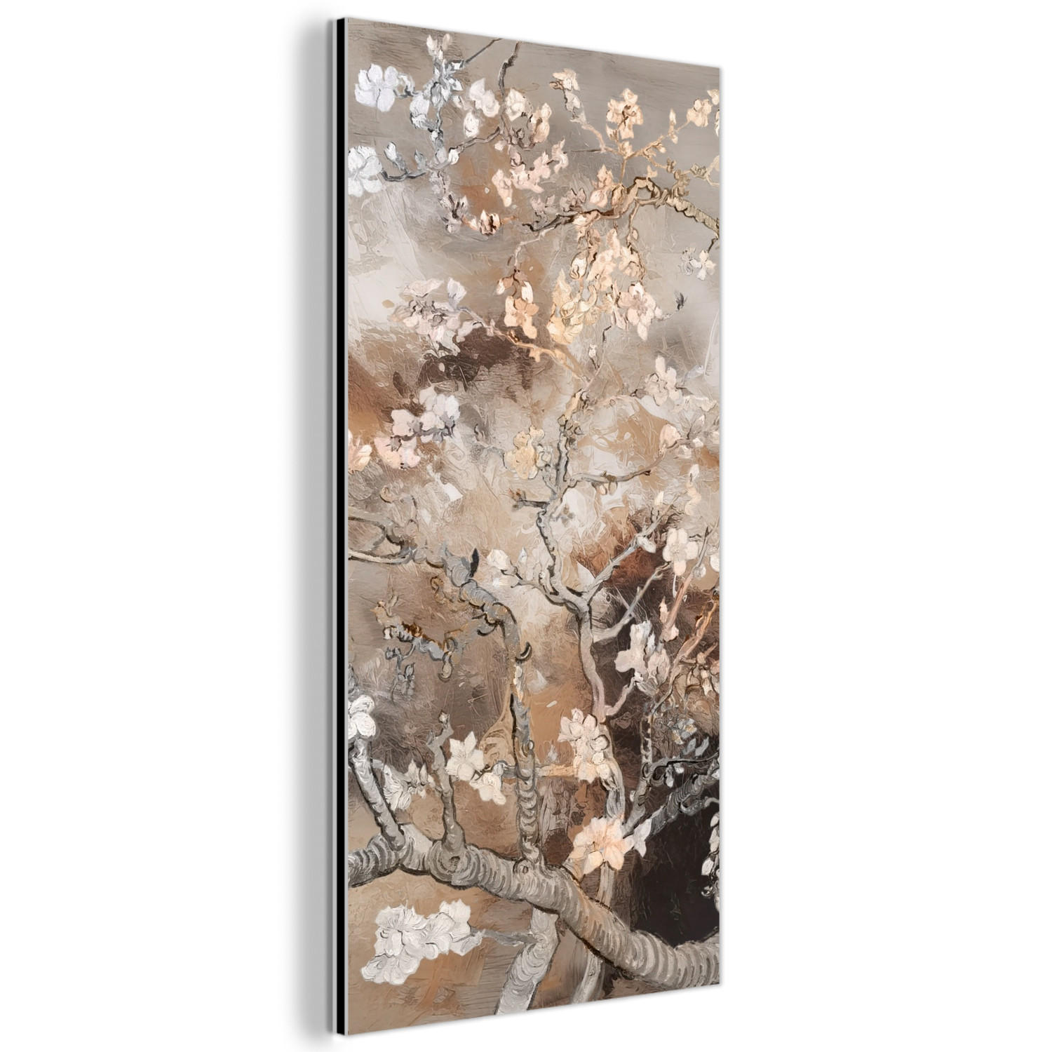 MuchoWow Metallbild Braun 40x80 cm