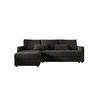 ECKSOFA MOS L BIS Itaka 27 Links mit Schlaffunktion - Dunkelgrau, Textil (220/143cm) - Bedante