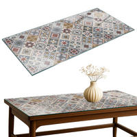 TISCHPLATTE 60x60 cm Mosaikmuster mit Ornamenten - Multicolor/Grau, Glas (0.4/100/50cm) - TULUP