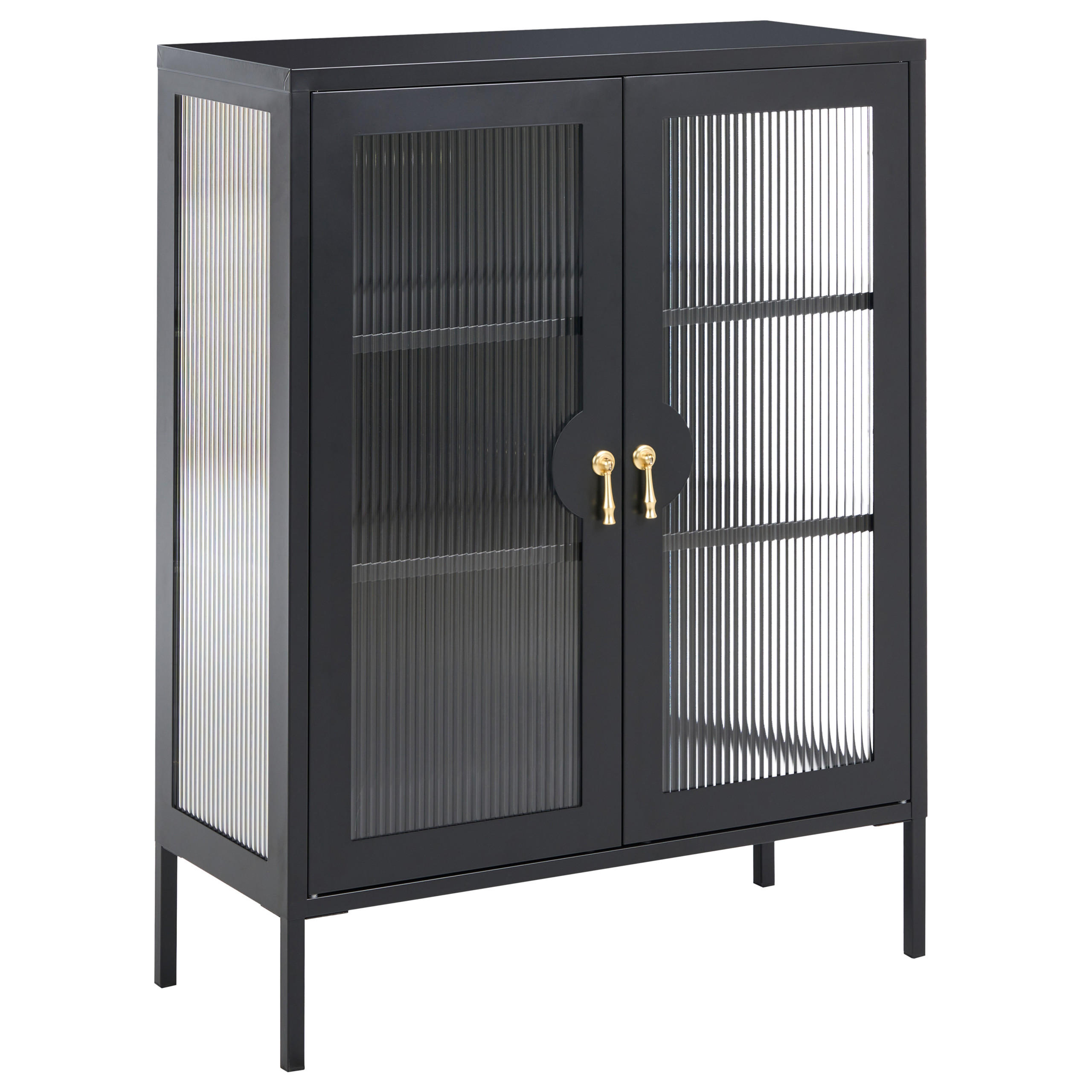 DULAP DE BIROU metal negru Gleora