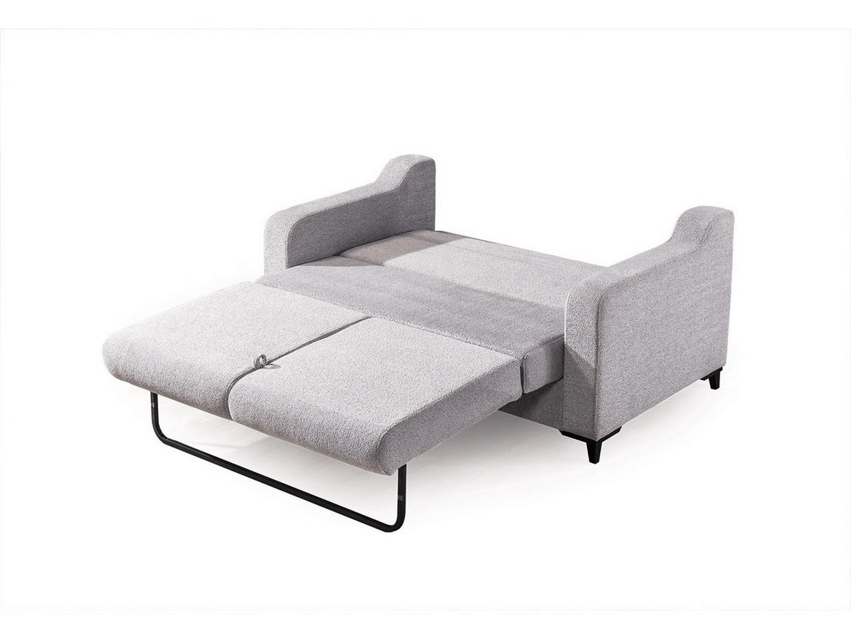 SOFA Transforma 3-Sitzer Webstoff Grau - Grau, Holz/Textil (210/80/100cm) - Villa Möbel