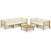 GARTENSET Rerucha 6-teilig - Weiß, Naturmaterialien - Nettlife