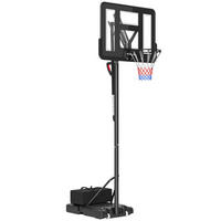 BASKETBALLSTÄNDER DE-10357 höhenverstellbar 235-305 cm Schwarz - Schwarz, Metall (75/110cm) - ComfortXL