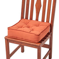 SITZKISSEN terracotta 40/40/10 cm – Stuhlkissen Baumwolle - Orange, Textil (40/40/10cm) - Homescapes
