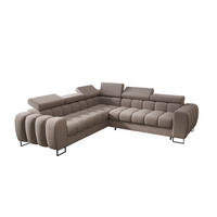 ECKSOFA Bastien Mit Schlaffunktion - Hellgrau, Holzwerkstoff/Textil (260/260cm) - Fun Möbel