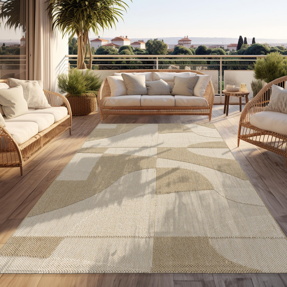 OUTDOORTEPPICH 240/340 cm Berlin 542 - Creme, Textil (240/340cm) - Paco Home