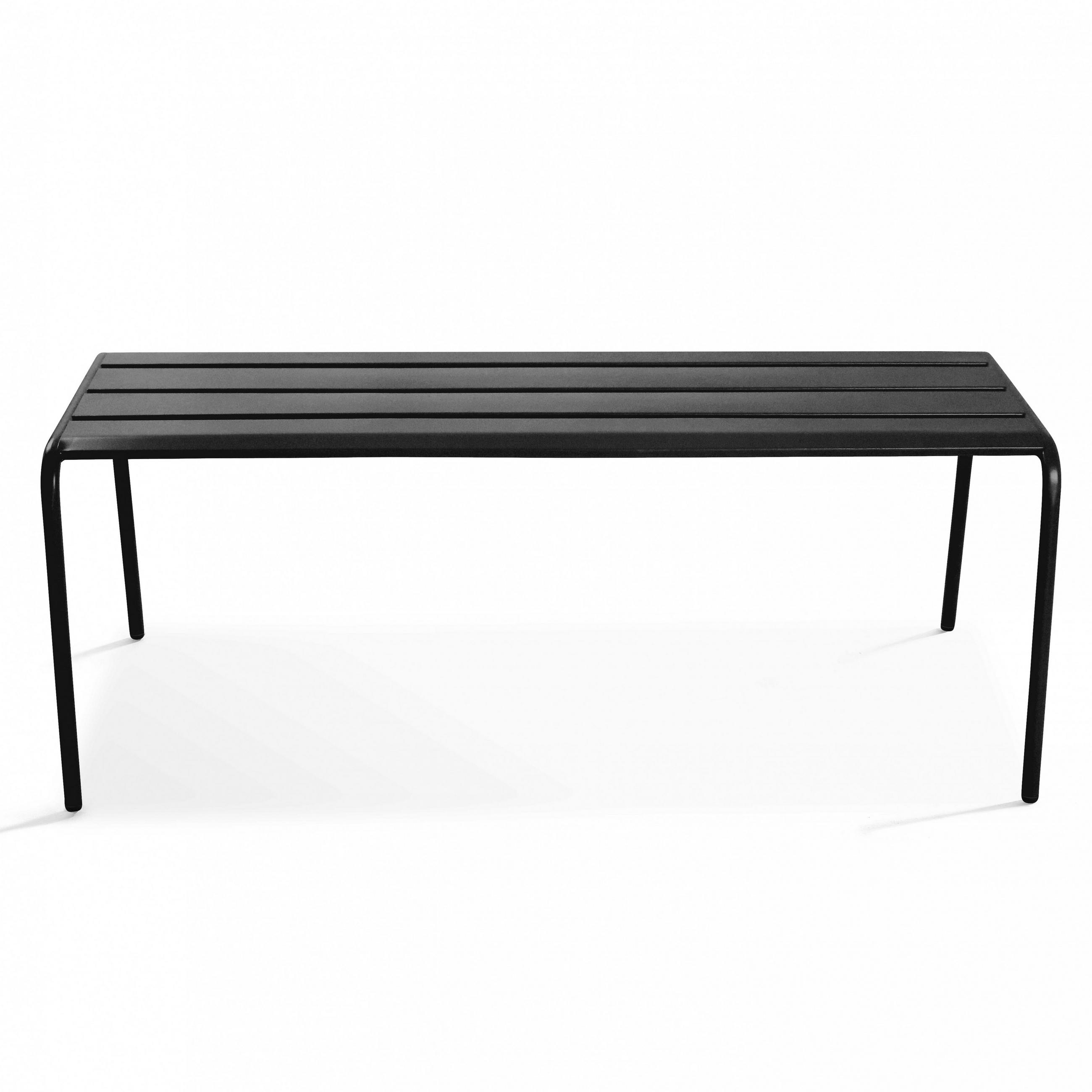 GARTENBANK, Grau - Grau, Metall (52/46/120cm) - Oviala