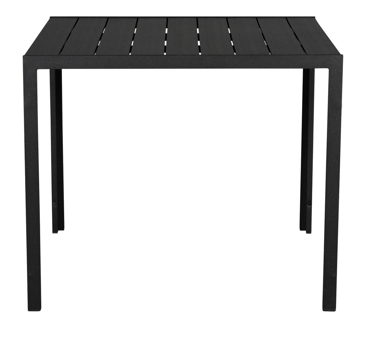GARTENTISCH Schwarz - Schwarz, Holzwerkstoff (90/90/75cm) - ebuy24