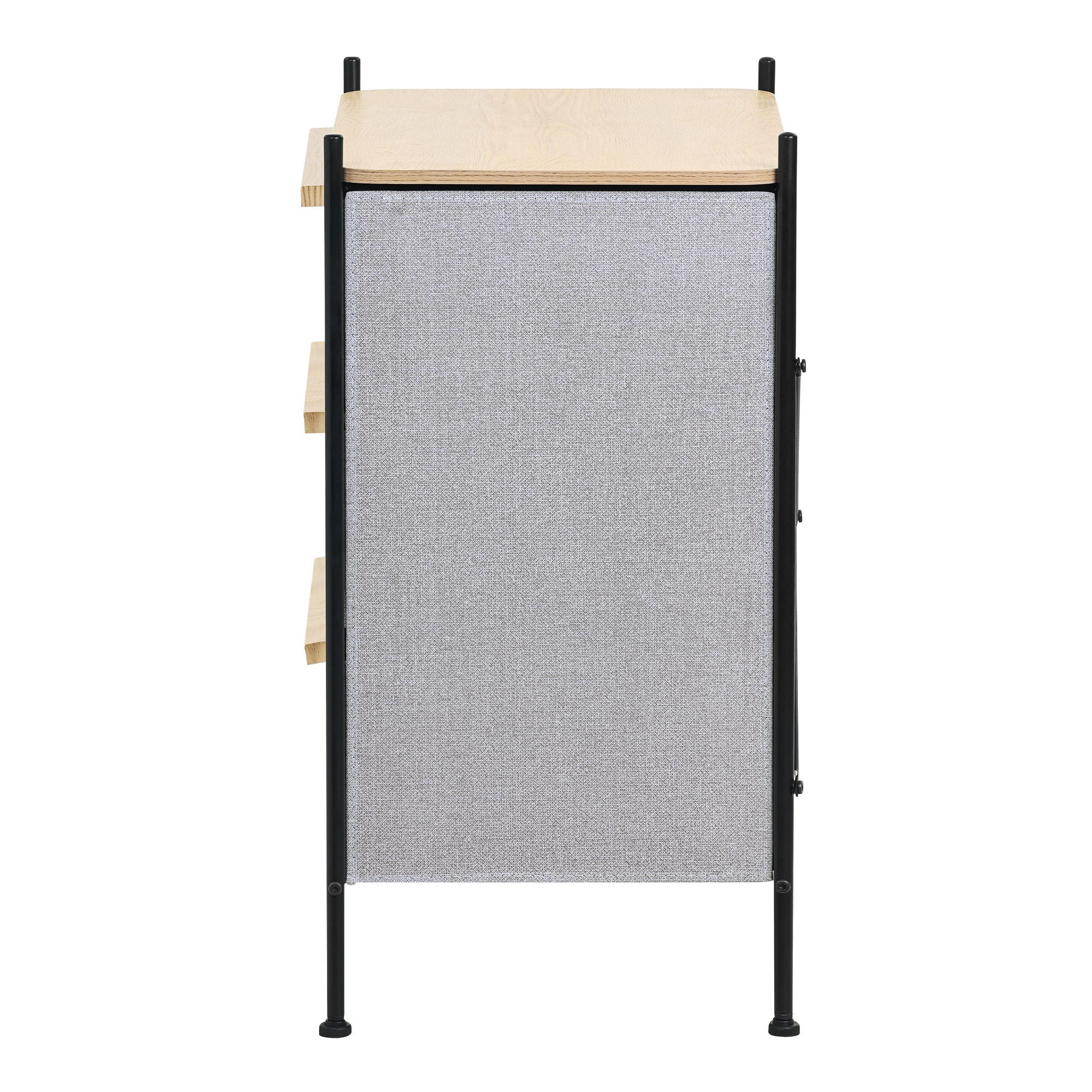 Ml-Design Kommode Dunkelgrau 58x78x42.5 cm