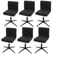 ESSZIMMERSTUHL Anthrazit 6er-Set - Anthrazit, Textil (64/90/64cm) - MCW