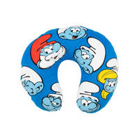 NACKENKISSEN Die Schlümpfe blau 35 x 30 cm - Blau, Textil (35/30cm) - United Labels