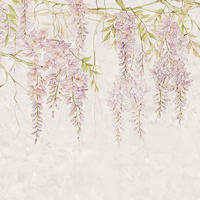 FOTOTAPETE Glyzinien 400 x 280 cm - Pink, Papier (400/280cm) - Sanders & Sanders