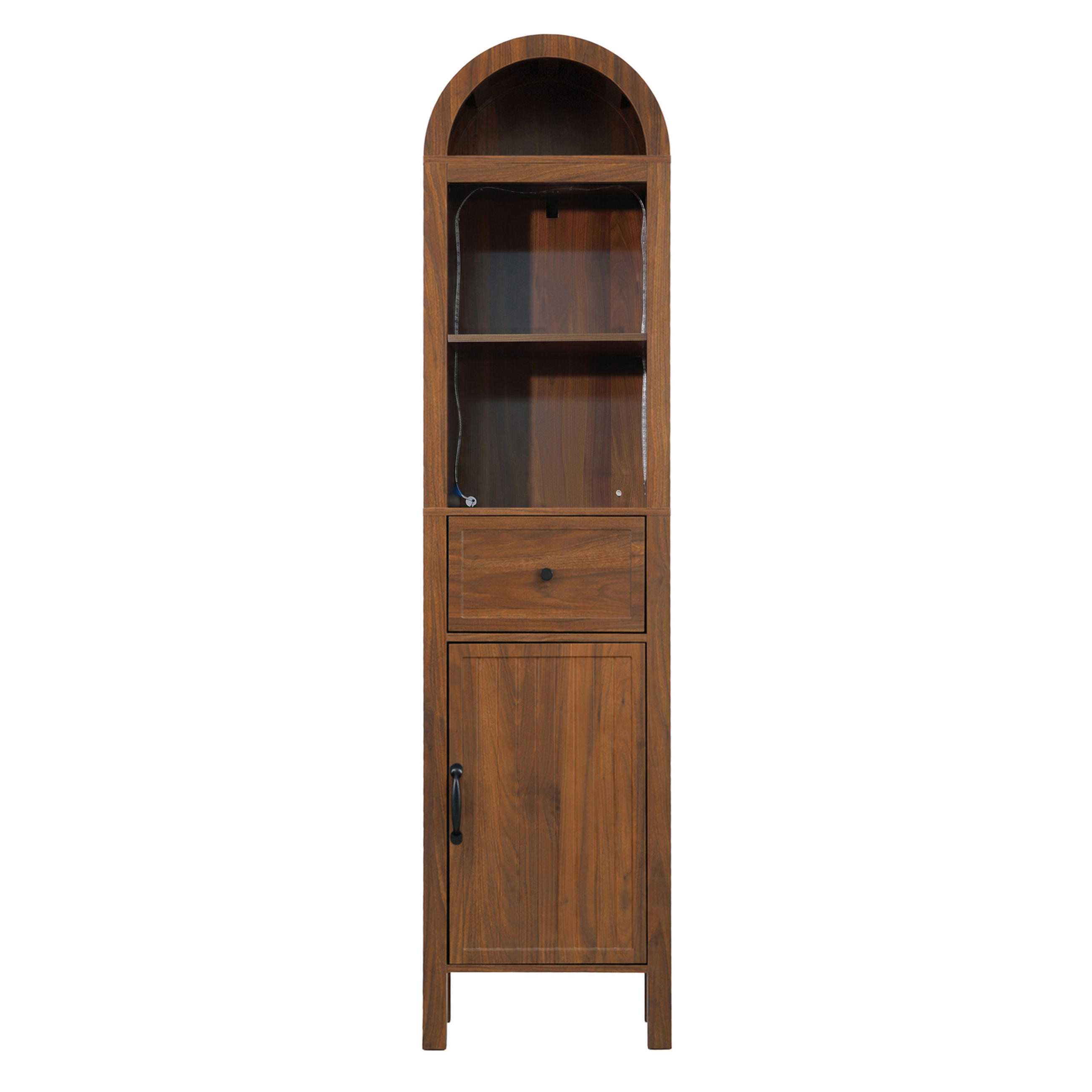 Oxeza Hochschrank Walnuss 30x163x40 cm
