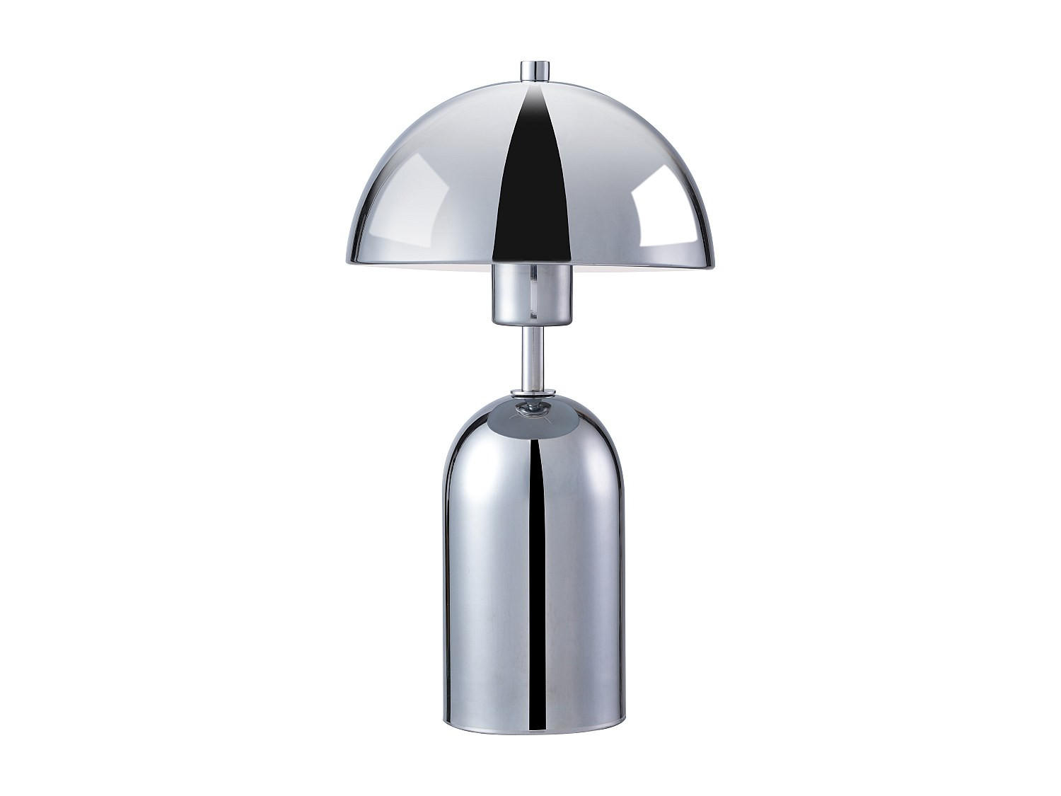 TISCHLAMPE - 20 cm x 20 cm - metall - silberfarben Tanta - Silberfarben, Metall (20/20/35.5cm) - Vente-Unique