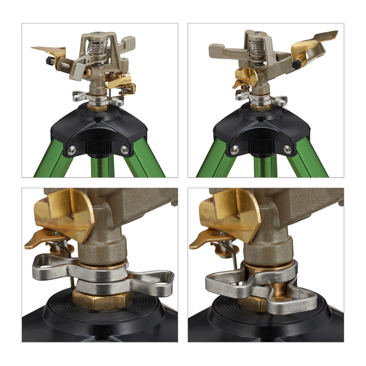 SPRINKLER - Grün, Kunststoff/Metall (122/121/108cm) - Relaxdays