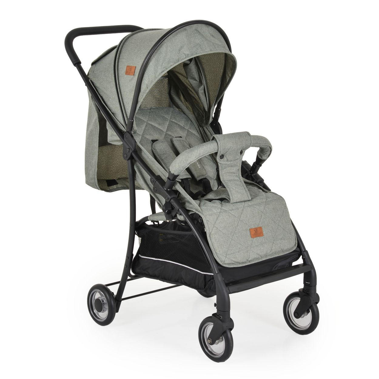 KINDERWAGEN London grün Buggy, Aluminiumrahmen, verstellbare Rückenlehne - Grün, Metall (80/48/95cm) - Cangaroo