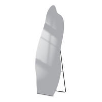 STANDSPIEGEL freistehend 145/50 cm - Schwarz, Glas (50/145/145cm) - EMKE