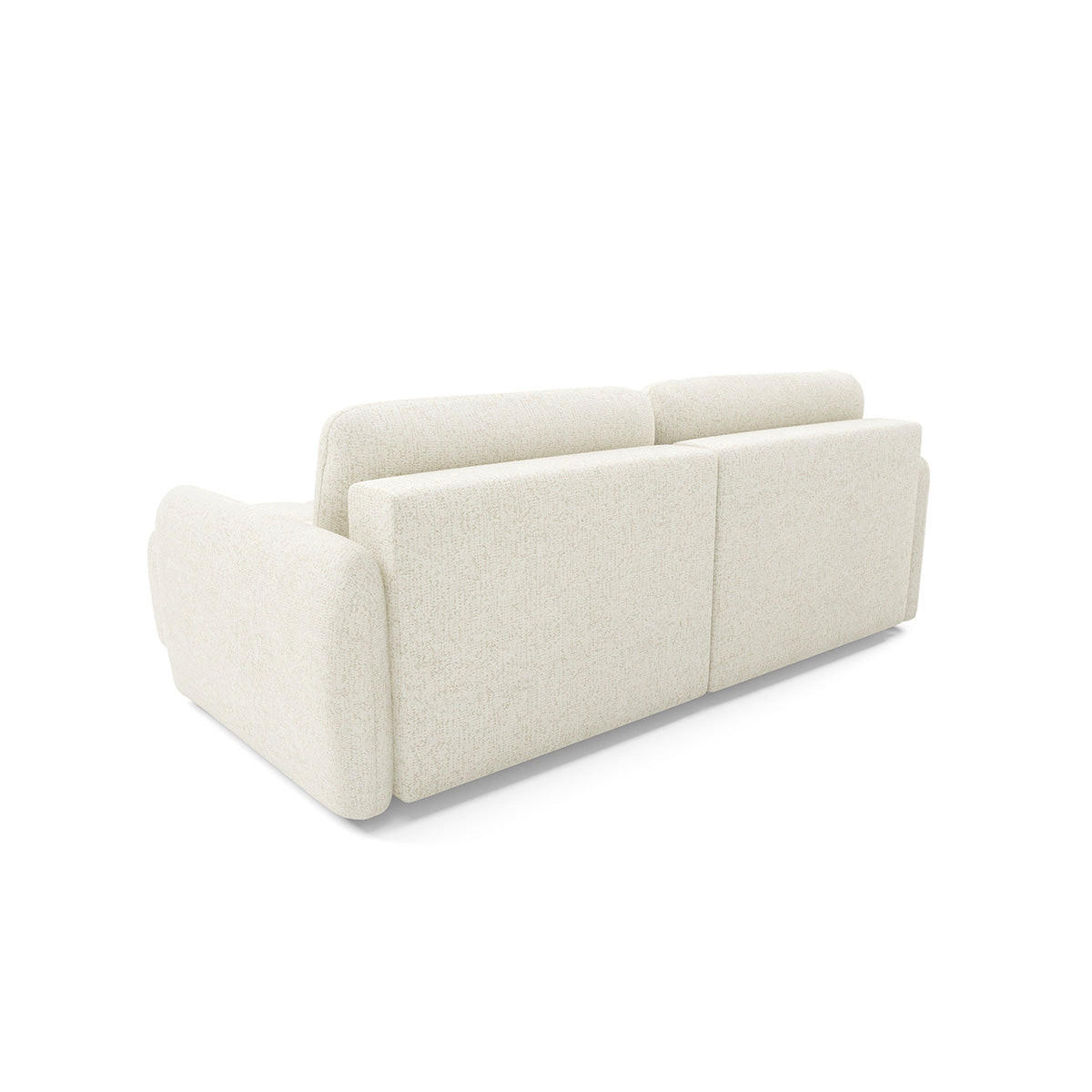 ECKSOFA Cremeweiß - Weiß, Holz (240/165cm) - Petits-meubles