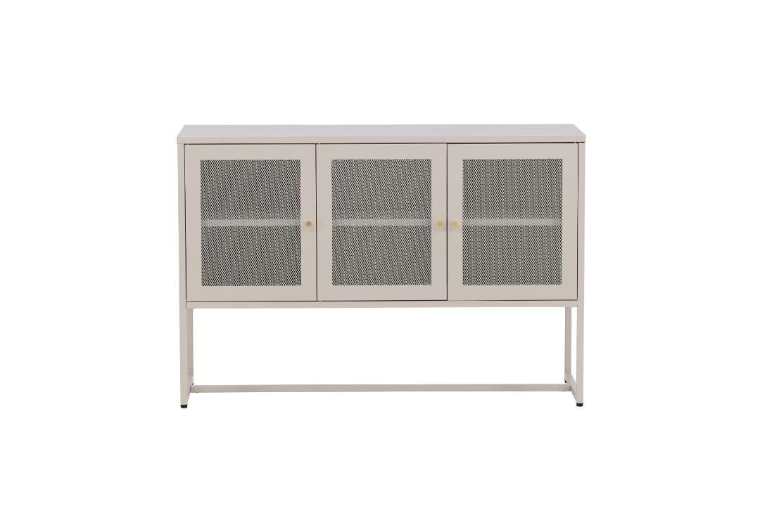 SIDEBOARD, Malla, Beige, Stahl, 120 x 40 x 80 cm - Beige, Metall (120/80/40cm) - ebuy24