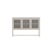 SIDEBOARD, Malla, Beige, Stahl, 120 x 40 x 80 cm - Beige, Metall (120/80/40cm) - ebuy24