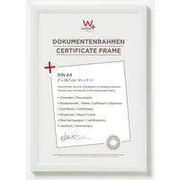 BILDERRAHMEN TrendstyleKst.Rahmen 21x29,7 cm Weiss - Weiß, Kunststoff (23.8/32.8/1.7cm) - walther design