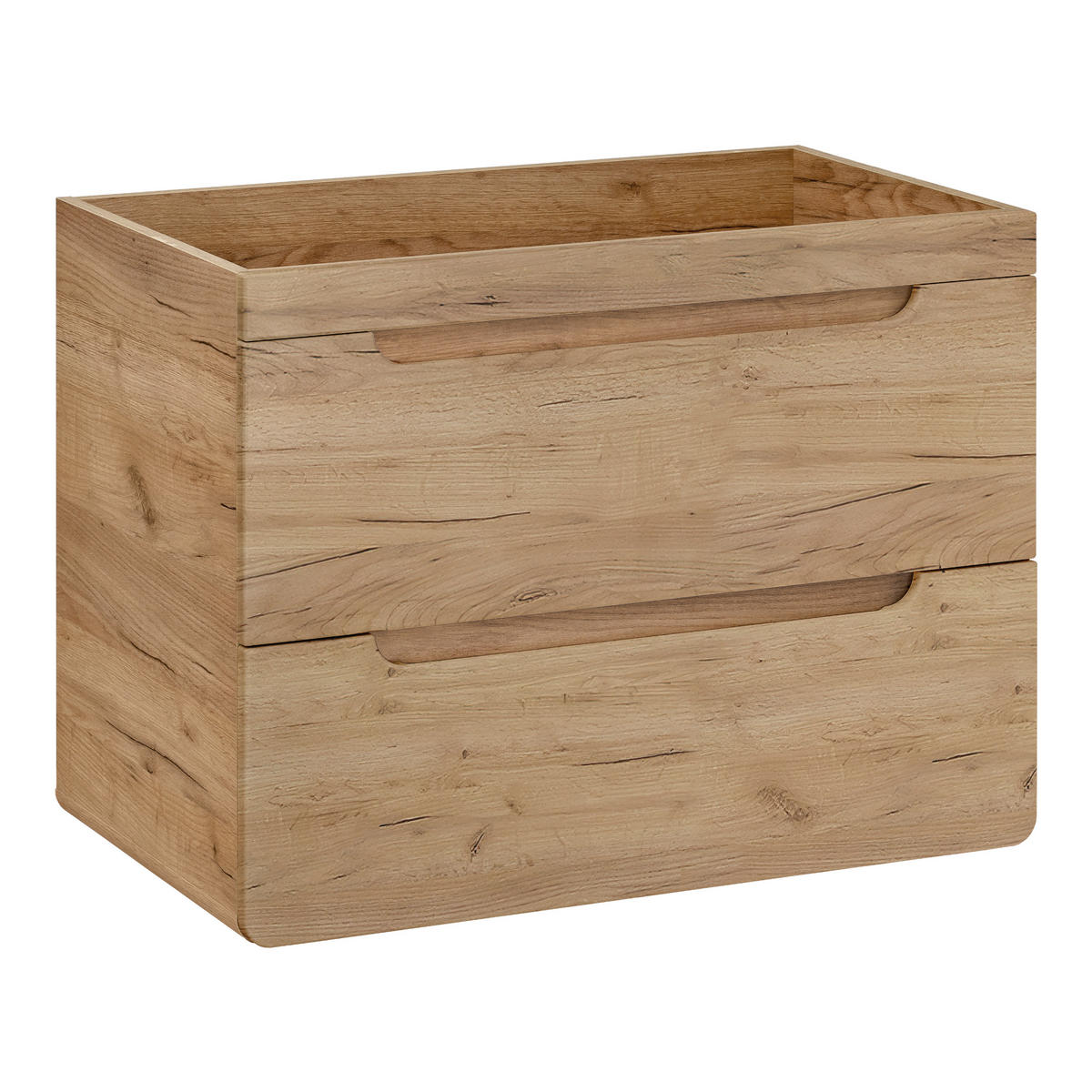WASHTISCHKOMBI ARVIDA SET2 Eiche Eiche - Eichefarben, Glas/Holzwerkstoff (80/59/46cm) - Komodee