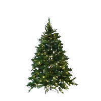 TANNENBAUM Künstlicher Weihnachtsbaum mit Beleuchtung - Emilia 210 cm - Grün, Kunststoff (210cm) - aplanta